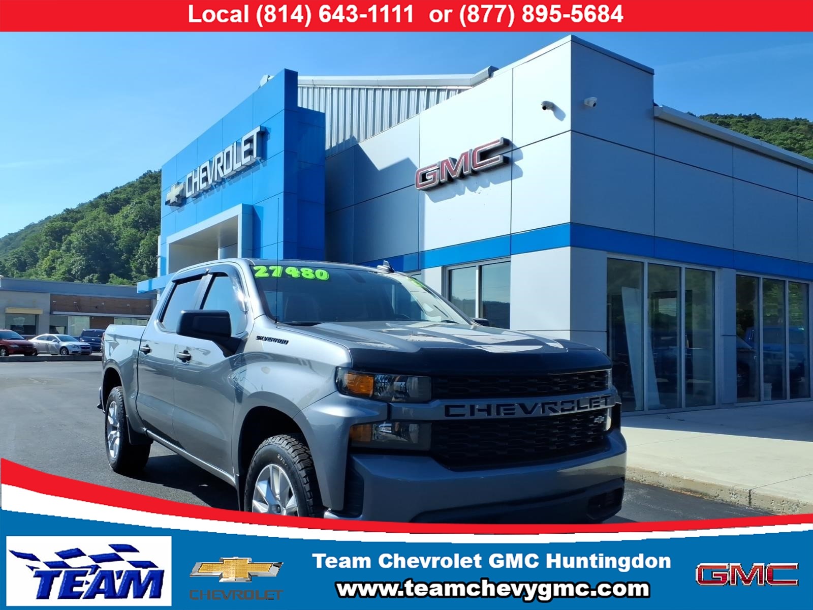 2021 Chevrolet Silverado 1500 Custom Shadow Gray Metallic (gji) at Memorial Highway Chevrolet