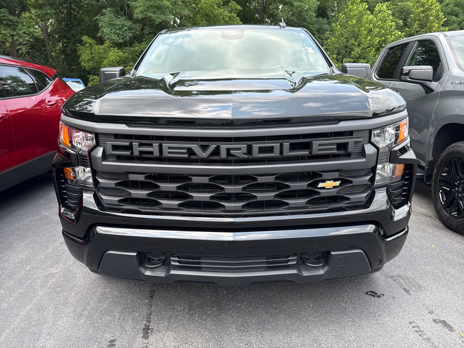 2026 Chevrolet Silverado 1500 Custom Black Gba at Memorial Highway Chevrolet