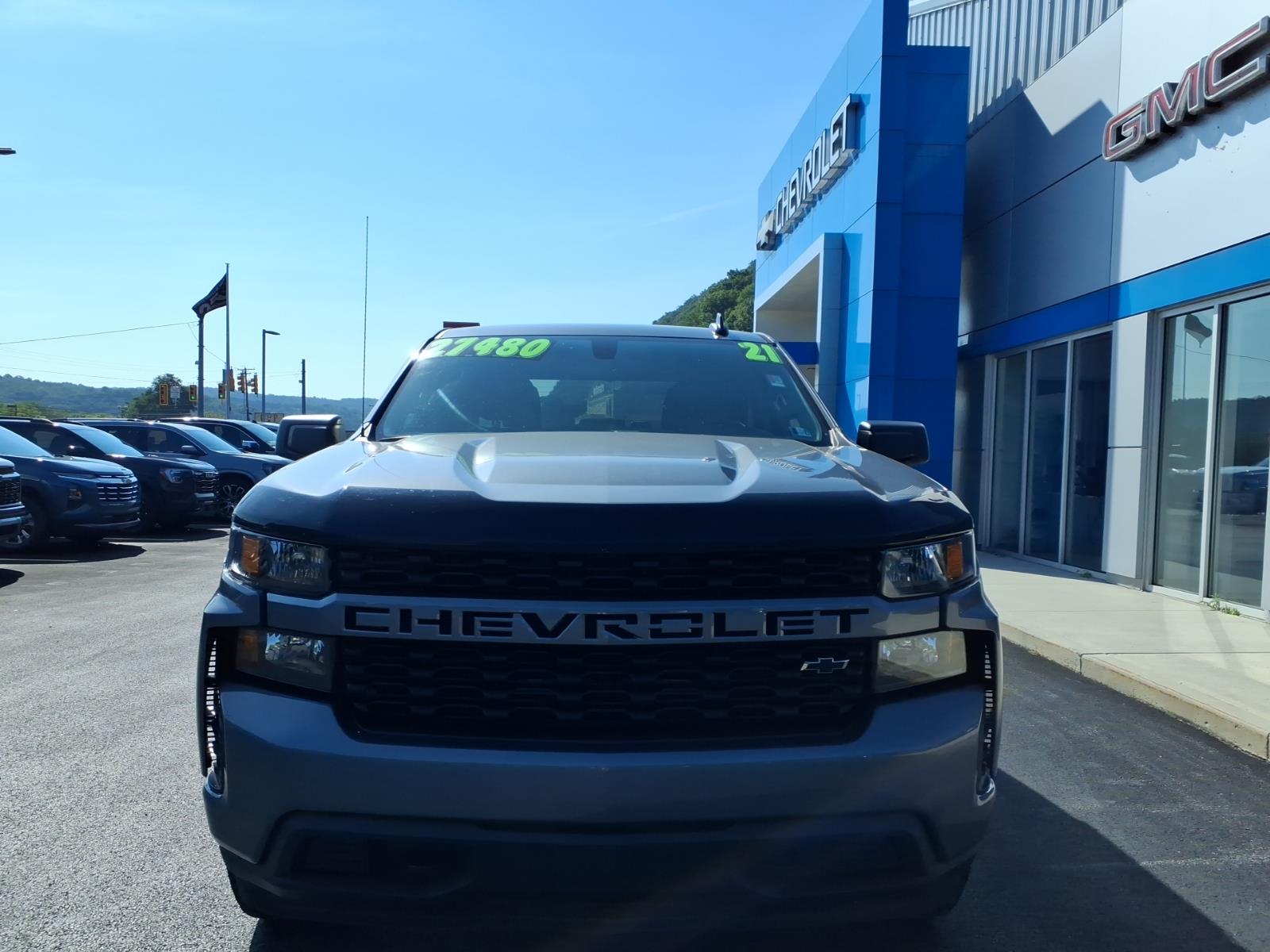 2021 Chevrolet Silverado 1500 Custom Shadow Gray Metallic (gji) at Memorial Highway Chevrolet