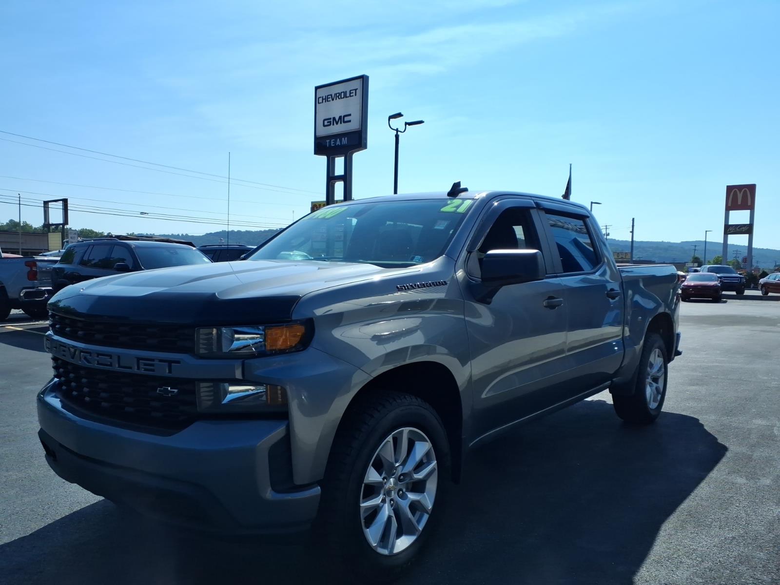 2021 Chevrolet Silverado 1500 Custom Shadow Gray Metallic (gji) at Memorial Highway Chevrolet