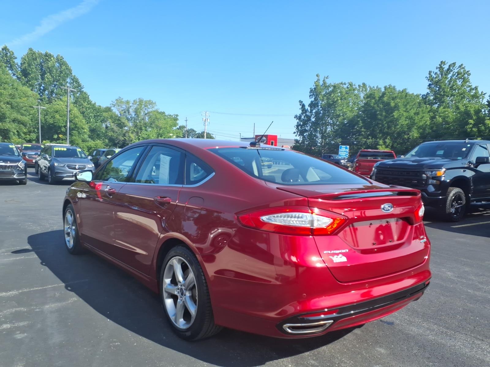 2013 Ford Fusion SE Ruby Red Metallic Tinted Clear Coat (rr) at Delaney Chevrolet Nissan Volvo of Greensburg