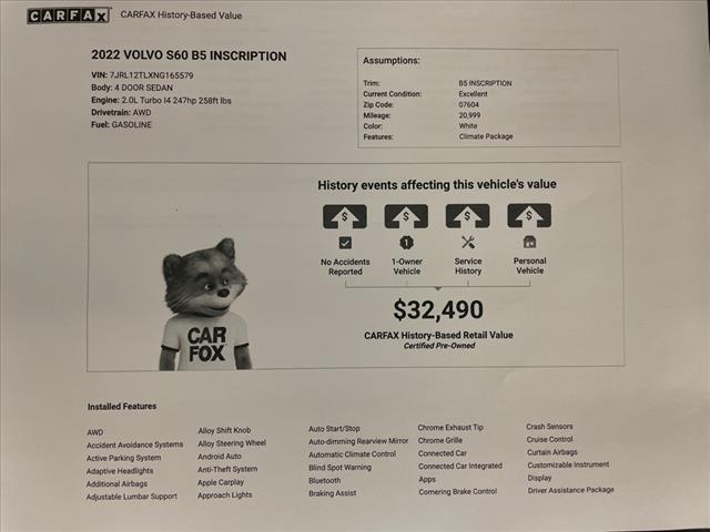 2022 Volvo S60 B5 Inscription - Photo 2
