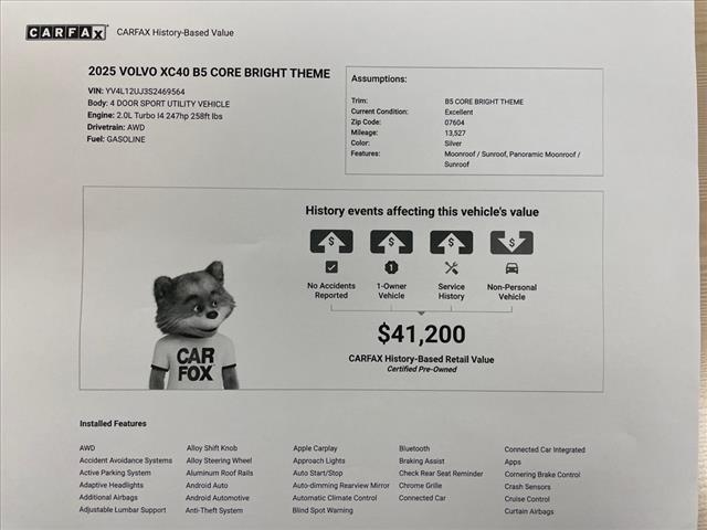 2025 Volvo XC40 B5 Core Bright Theme - Photo 35