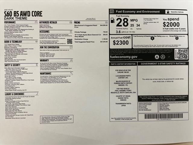 2025 Volvo S60 B5 Core - Photo 37