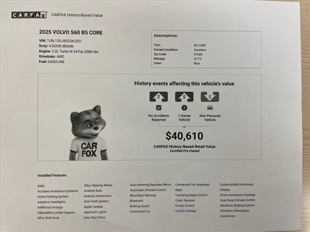 2025 Volvo S60 B5 Core - Photo 38