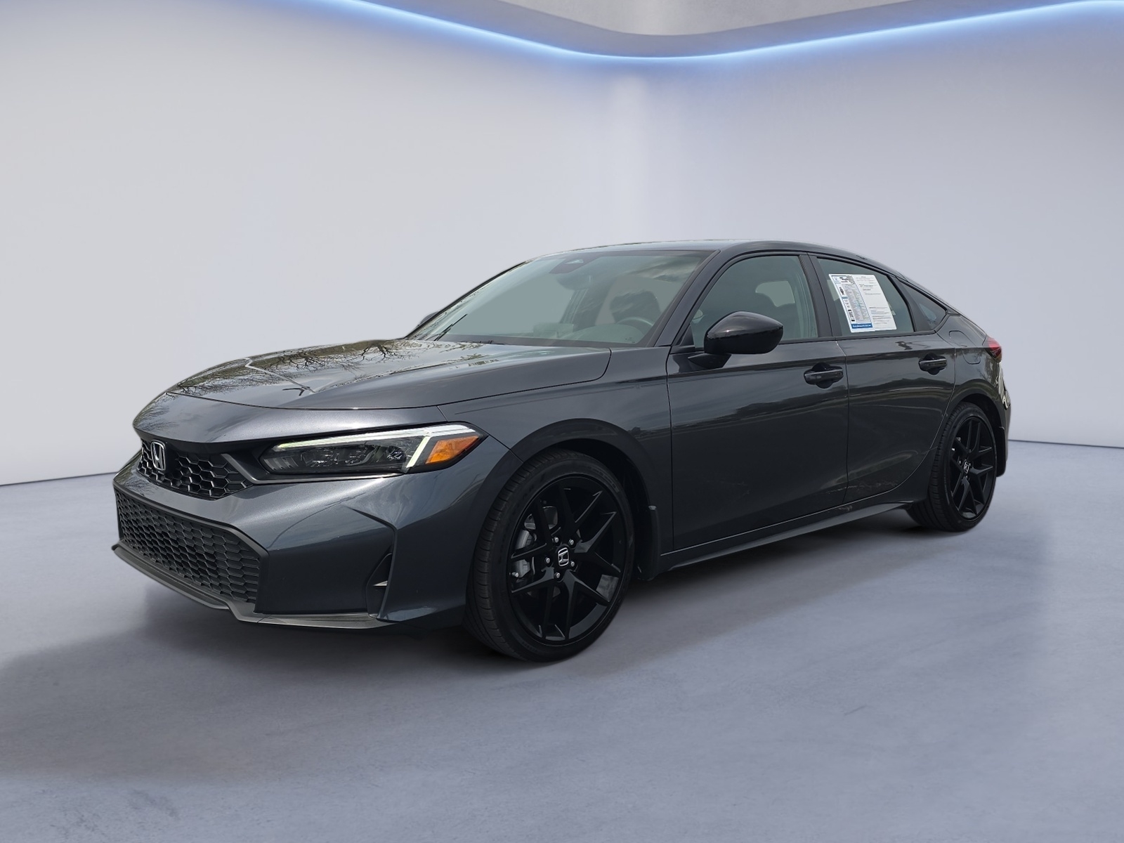 Meteorite Gray Metallic 2025 Honda Civic Hatchback Sport FWD Hatchback Front-Wheel Drive Continuously Variable Transmission