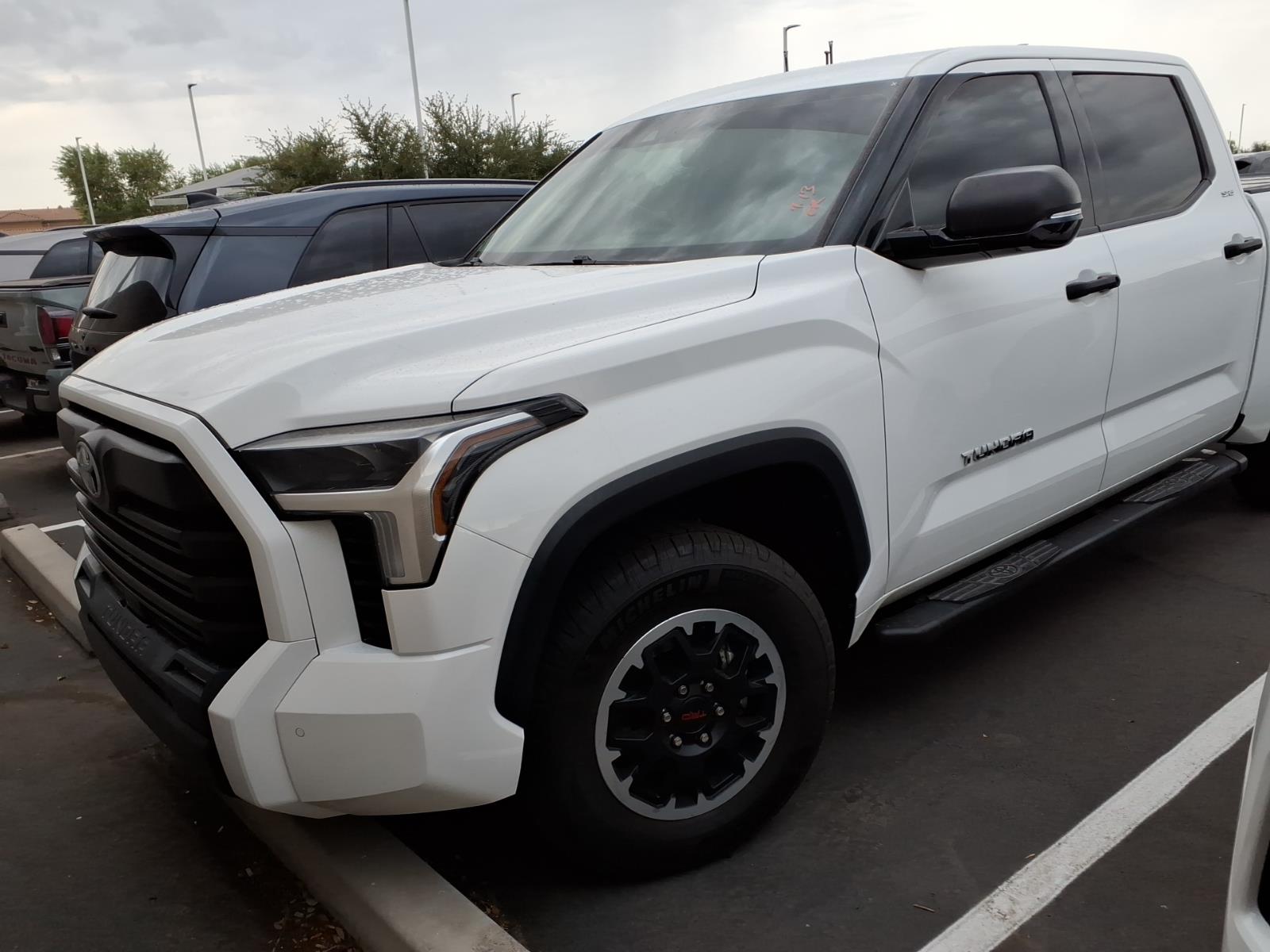 White 2022 Toyota Tundra Pickup Truck Four-Wheel Drive Automatic