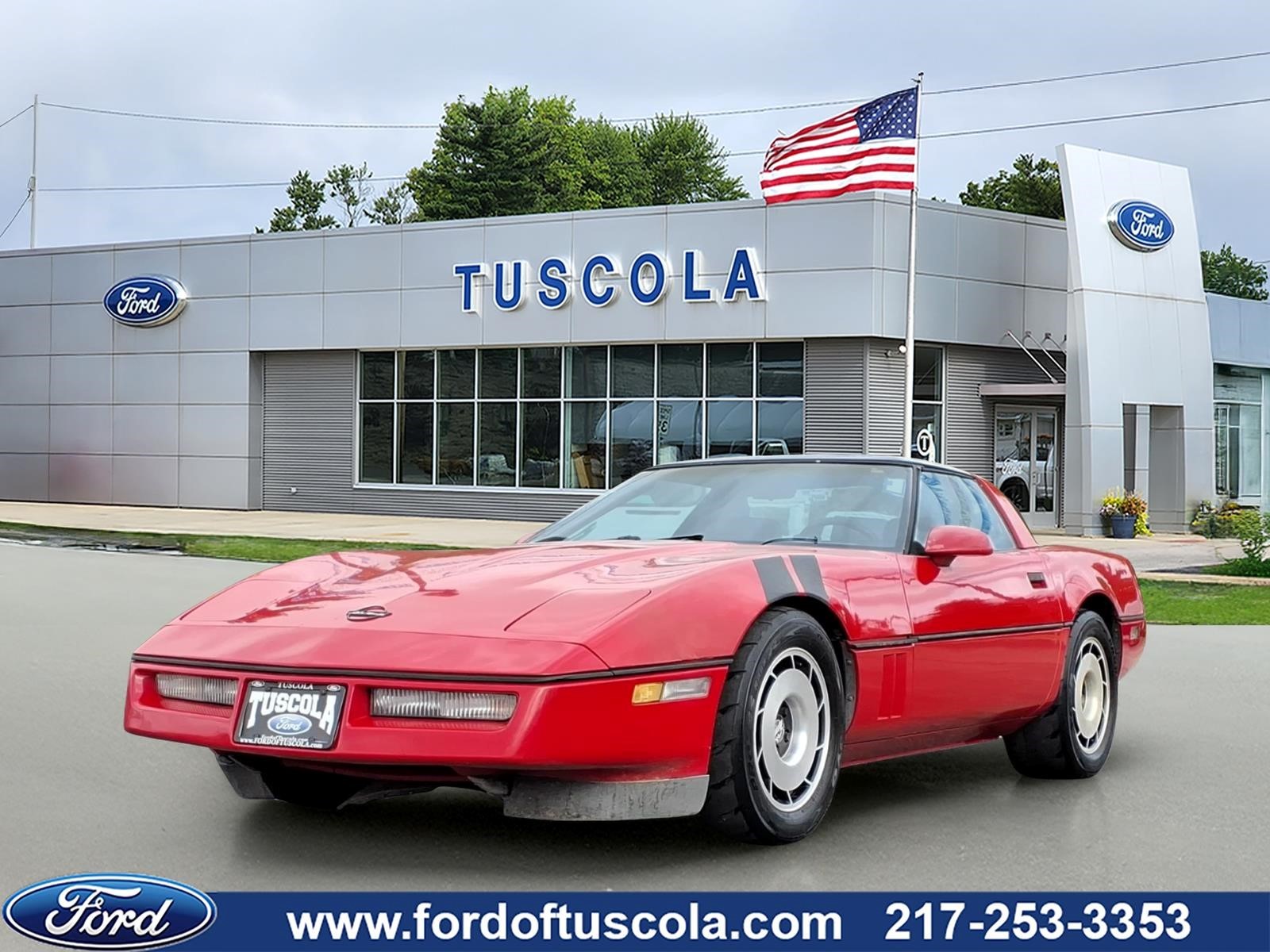 Red 1985 Chevrolet Corvette Coupe Rear-Wheel Drive Automatic