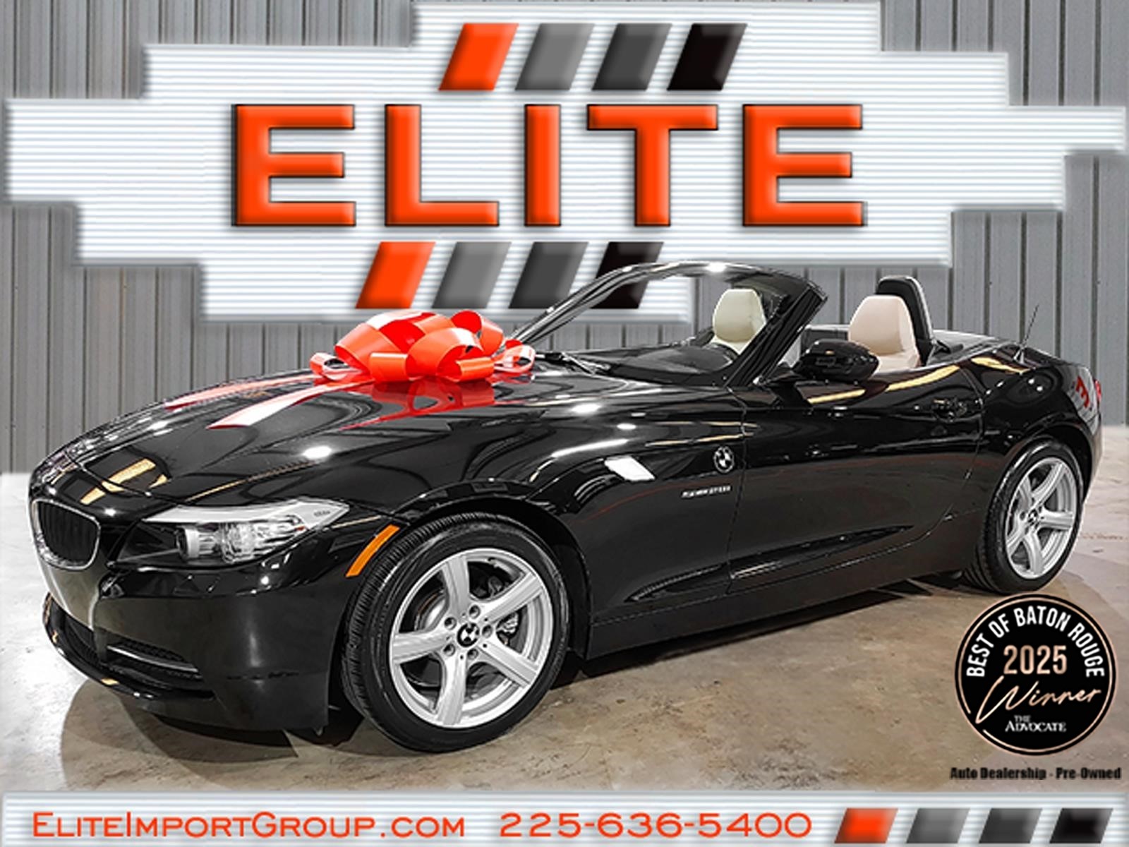 Black Sapphire Metallic (475) 2012 BMW Z4 sDrive28i Roadster RWD Convertible Rear-Wheel Drive 6-Speed Manual