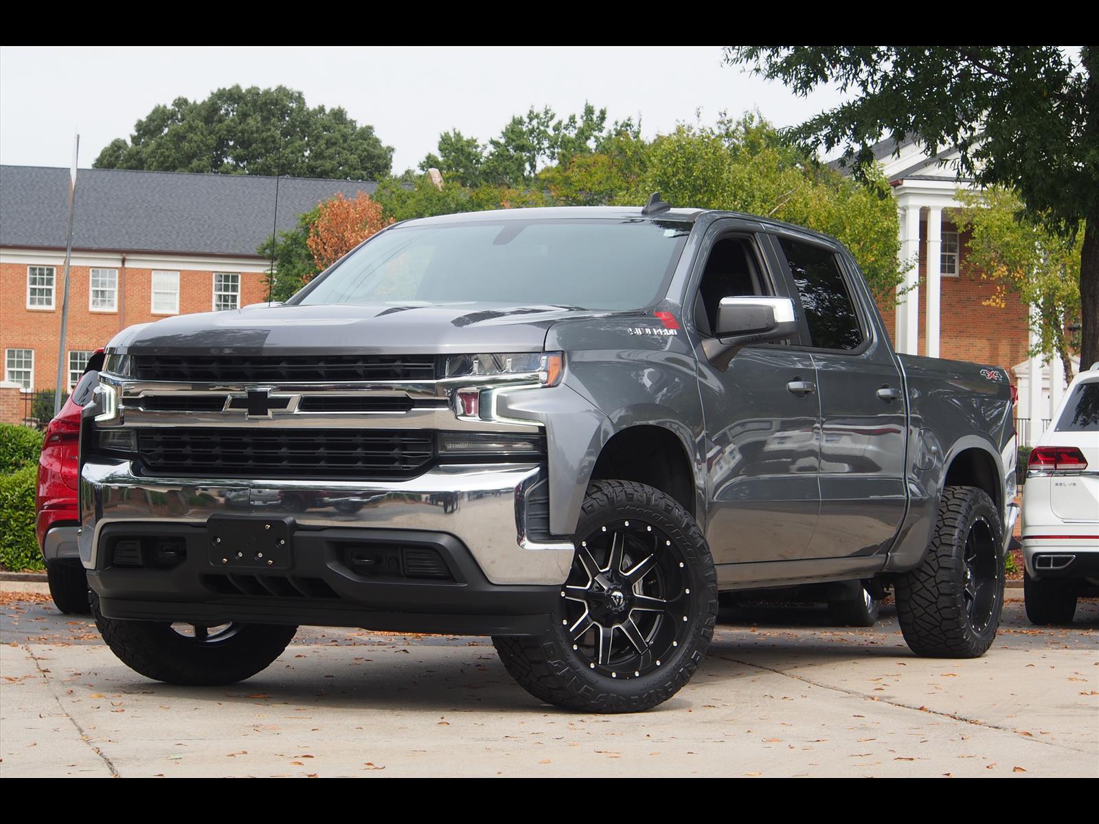 Gray (Satin Steel Metallic (g9k)) 2021 Chevrolet Silverado 1500 Pickup Truck Four-Wheel Drive Automatic