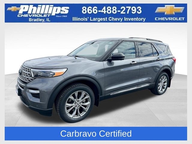 Carbonized Gray Metallic 2022 Ford Explorer Limited AWD SUV / Crossover All-Wheel Drive Automatic