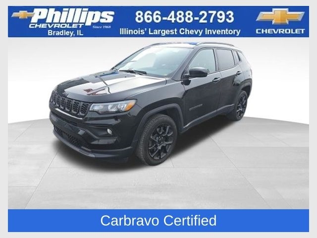 Diamond Black Crystal Pearlcoat 2025 Jeep Compass Latitude 4WD SUV / Crossover Four-Wheel Drive 8-Speed Automatic