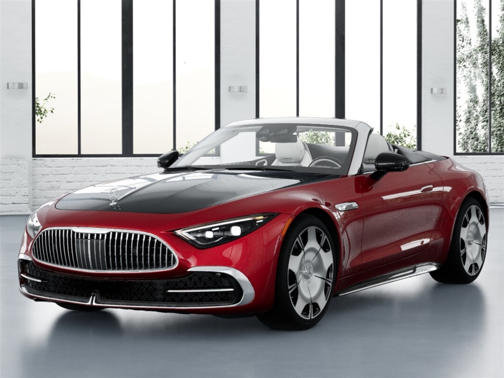Manufaktur Garnet Red Metallic 2026 Mercedes-Benz SL-Class Mercedes-Maybach SL 680 Monogram Series 4MATIC Convertible All-Wheel Drive 9-Speed Automatic