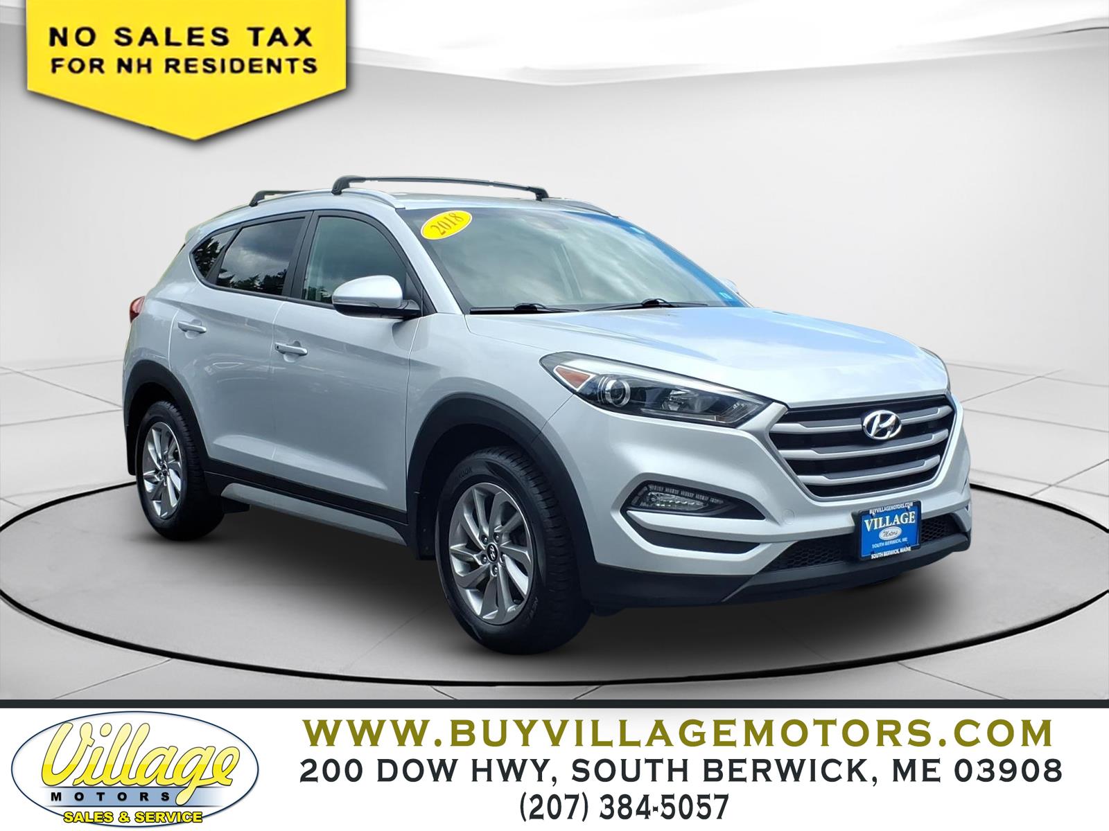 Molten Silver 2018 Hyundai Tucson SUV / Crossover All-Wheel Drive 6-Speed Automatic