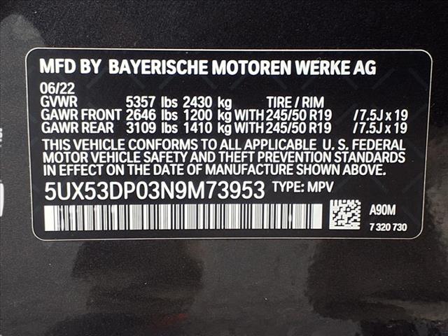2022 BMW X3 xDrive30i