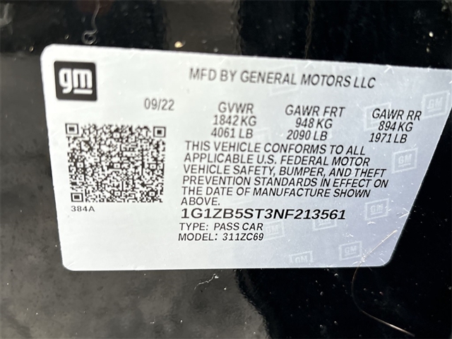2022 Chevrolet Malibu LS 1LS