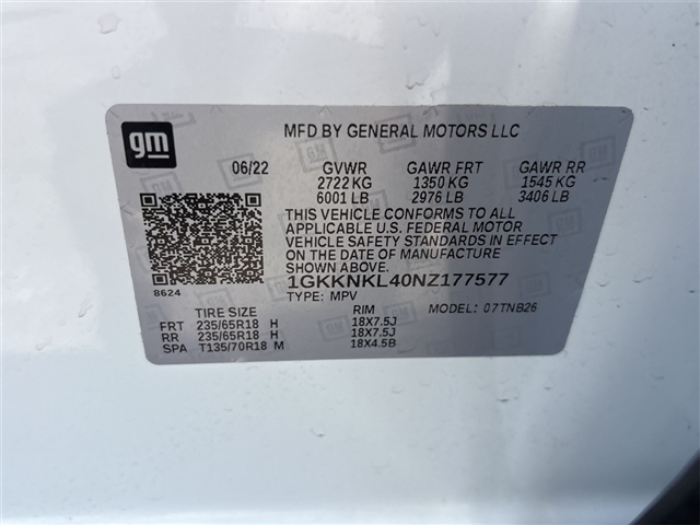 2022 GMC Acadia SLE