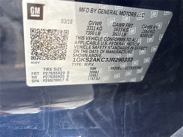 2018 GMC Yukon SLE