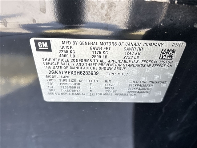 2017 GMC Terrain SLT