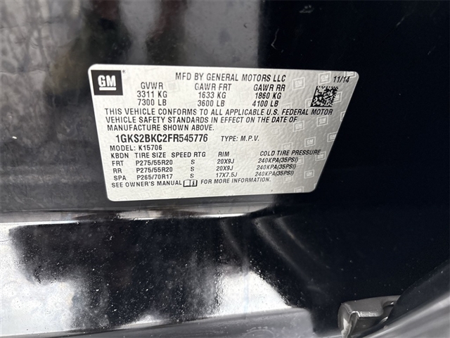 2015 GMC Yukon SLT
