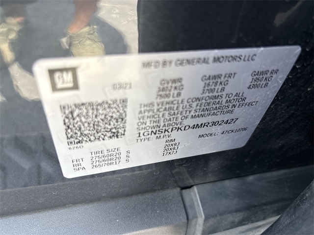 2021 Chevrolet Tahoe Z71