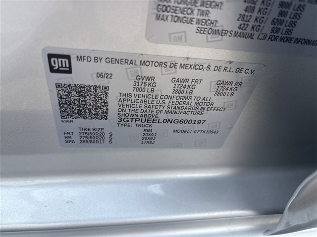 2022 GMC Sierra 1500 AT4