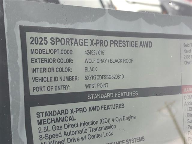 2025 Kia Sportage X-Pro Prestige