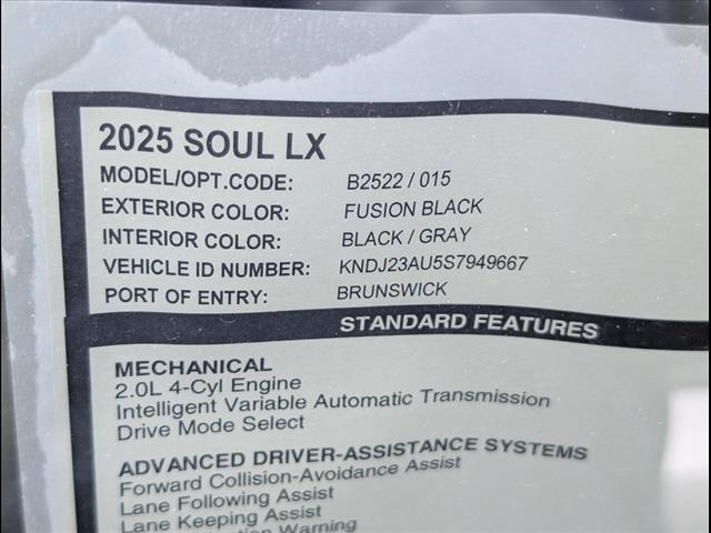 2025 Kia Soul LX