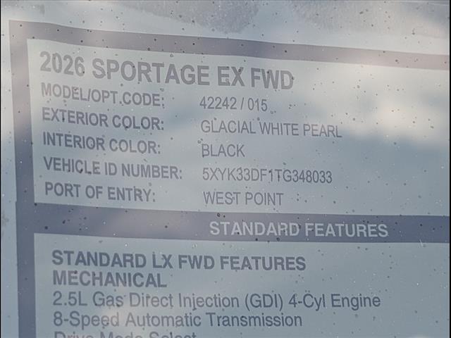 2026 Kia Sportage EX