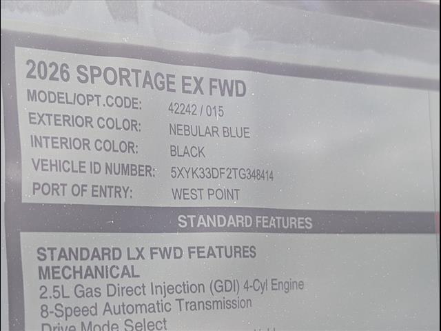 2026 Kia Sportage EX