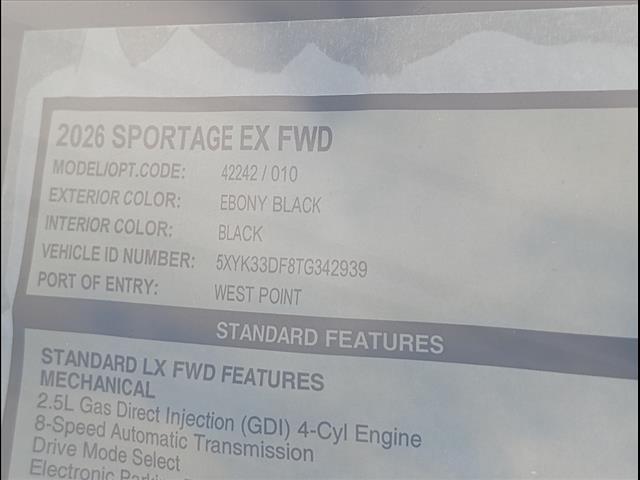 2026 Kia Sportage EX