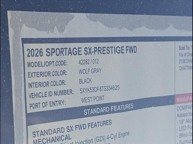 2026 Kia Sportage SX-Prestige