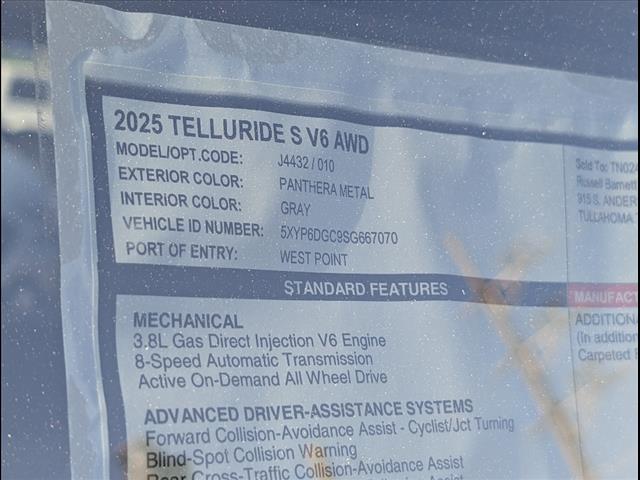 2025 Kia Telluride S