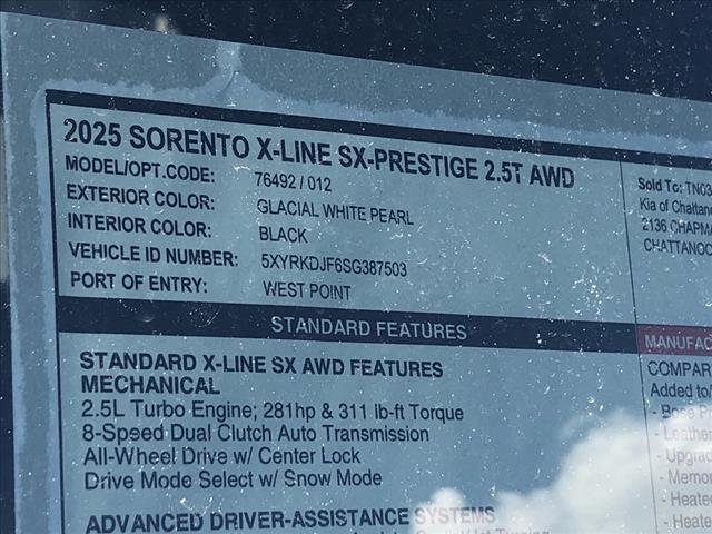 2025 Kia Sorento X-Line SX Prestige