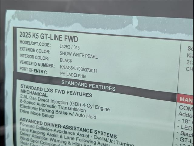 2025 Kia K5 GT-Line