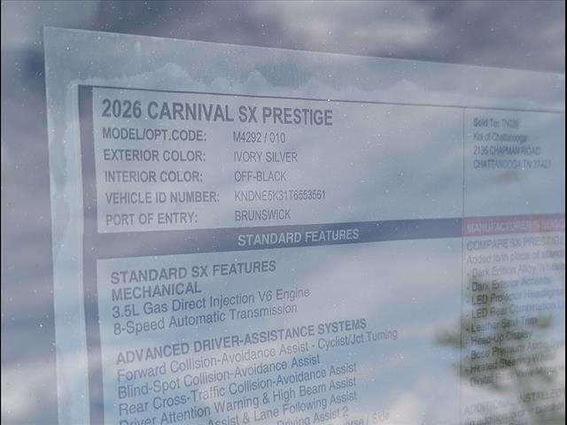 2026 Kia Carnival SX Prestige