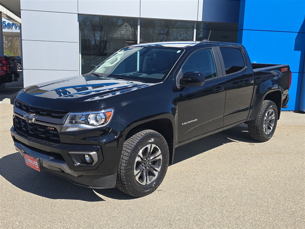 Black Gba 2022 Chevrolet Colorado Z71 Crew Cab 4WD Pickup Truck Four-Wheel Drive 8-Speed Automatic