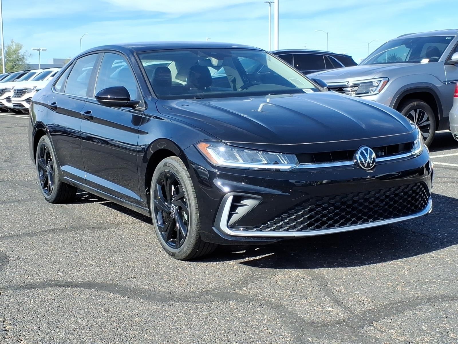 Deep Black Pearl 2026 Volkswagen Jetta Sedan Front-Wheel Drive 8-Speed Automatic