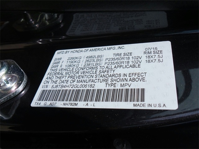 2016 Acura RDX w/Advance