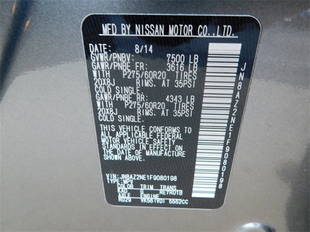 2015 INFINITI QX80 Base