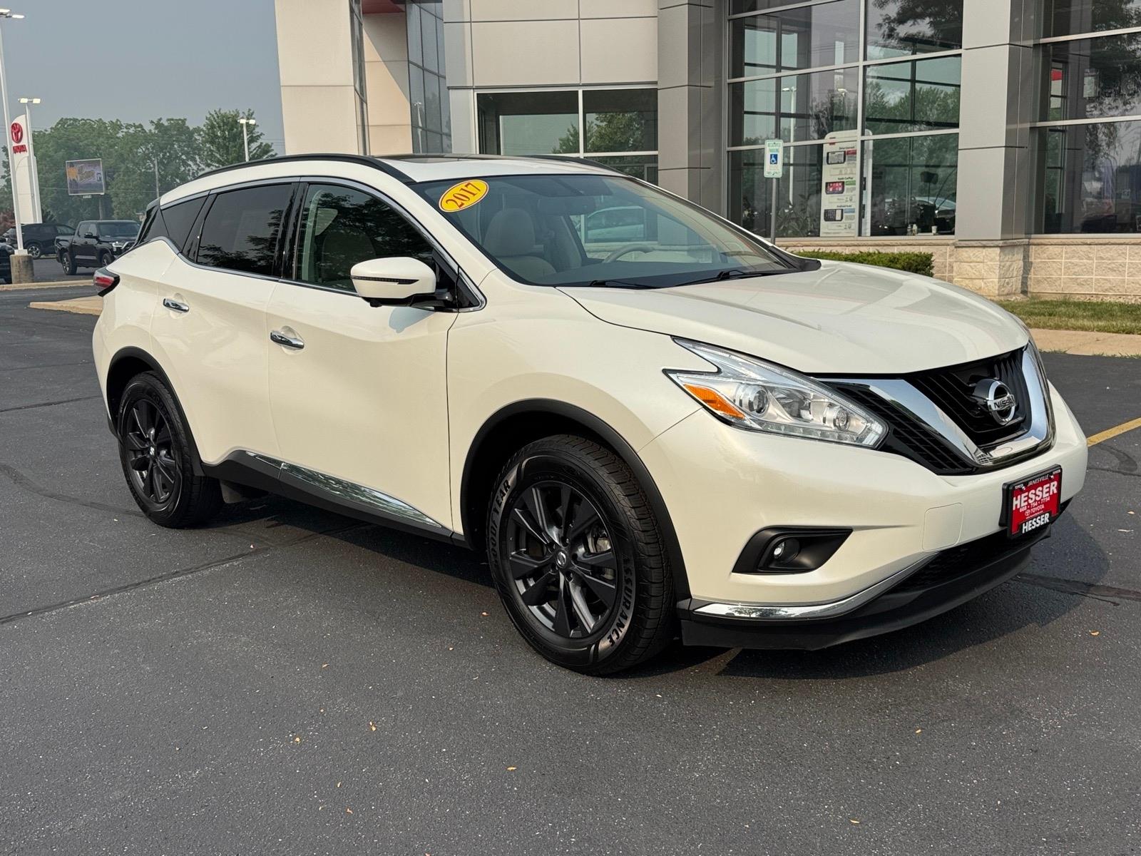 Pearl White Qab 2017 Nissan Murano SUV / Crossover All-Wheel Drive Continuously Variable Transmission