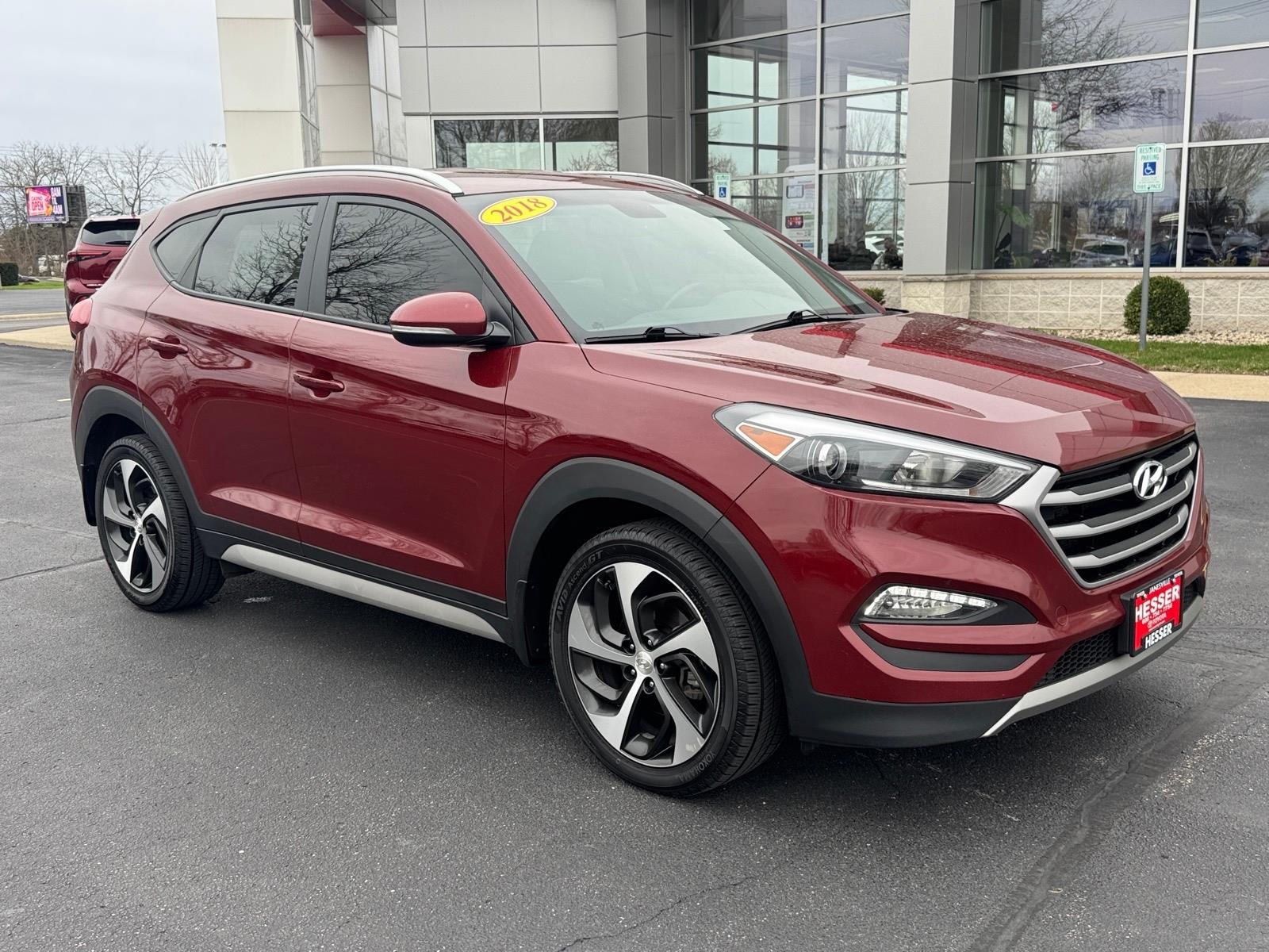 Gemstone Red R5r 2018 Hyundai Tucson 2.4L Sport AWD SUV / Crossover All-Wheel Drive 6-Speed Automatic