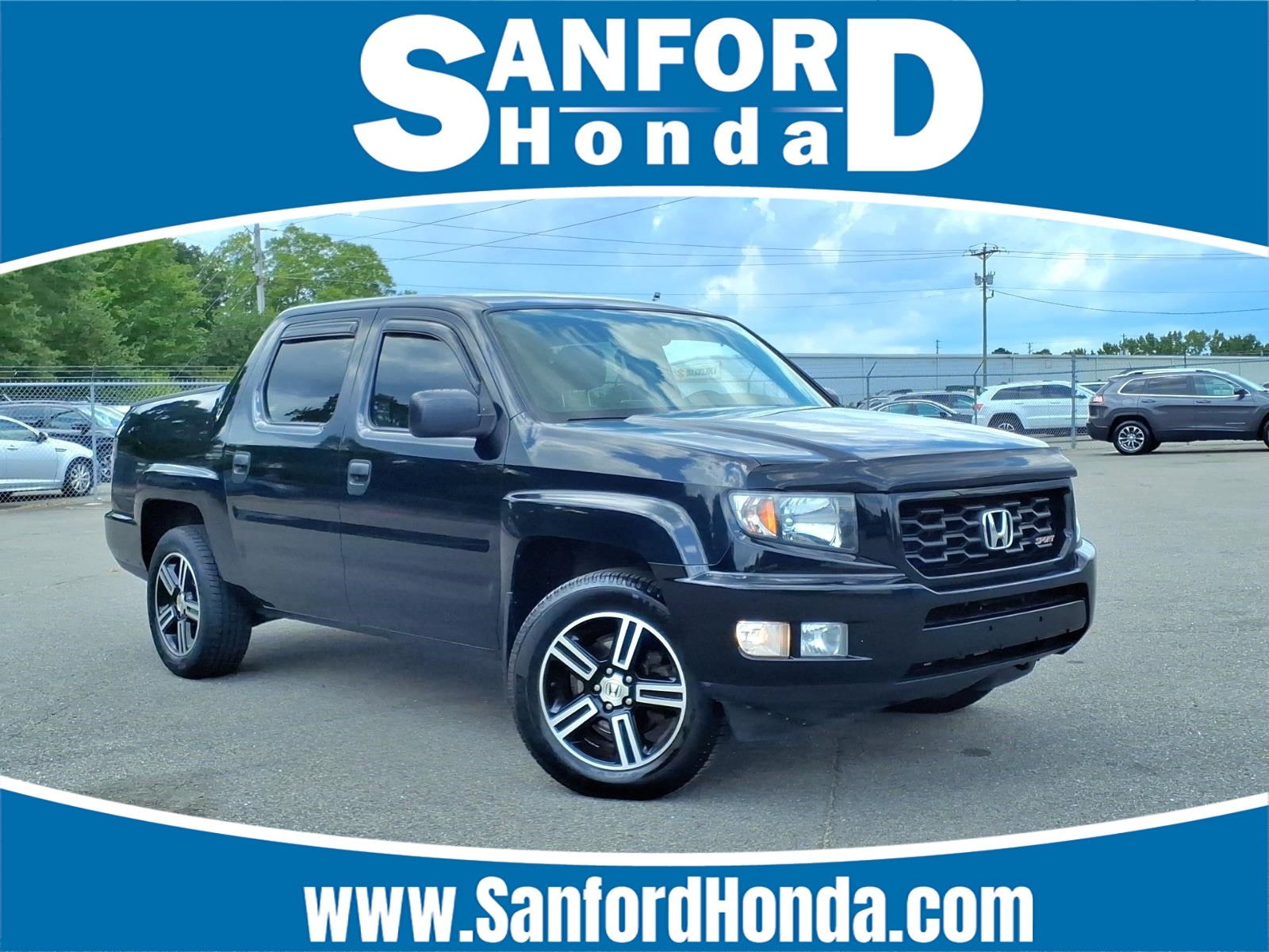 Crystal Black Pearl 2014 Honda Ridgeline Pickup Truck Four-Wheel Drive 5-Speed Automatic