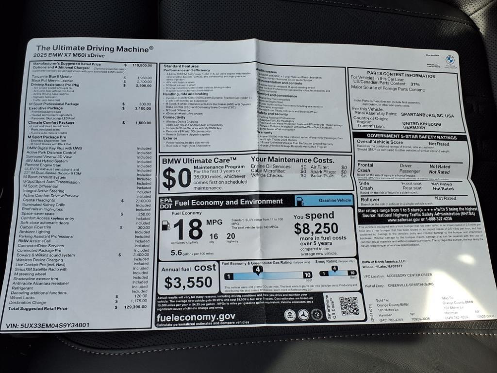 2025 BMW X7 M60i