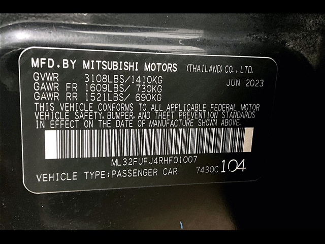2024 Mitsubishi Mirage G4 