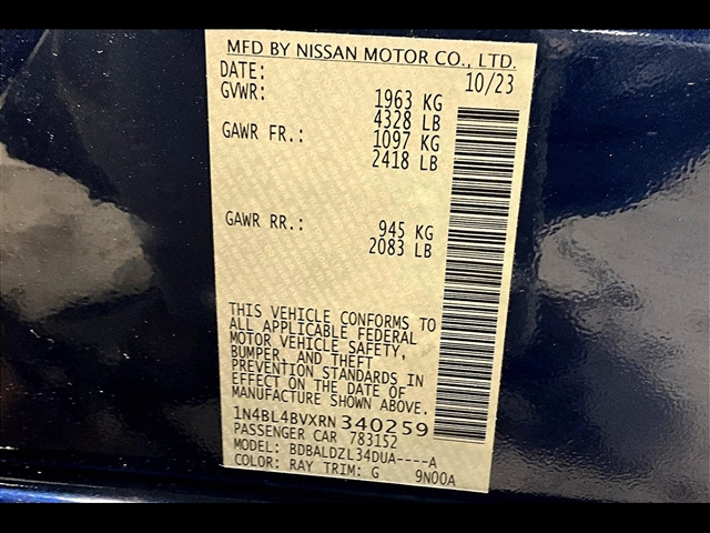 2024 Nissan Altima 2.5 S