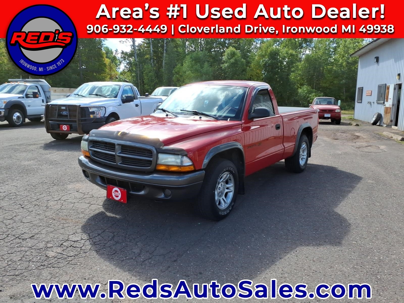 Flame Red Clearcoat 2002 Dodge Dakota Pickup Truck Rear-Wheel Drive Automatic