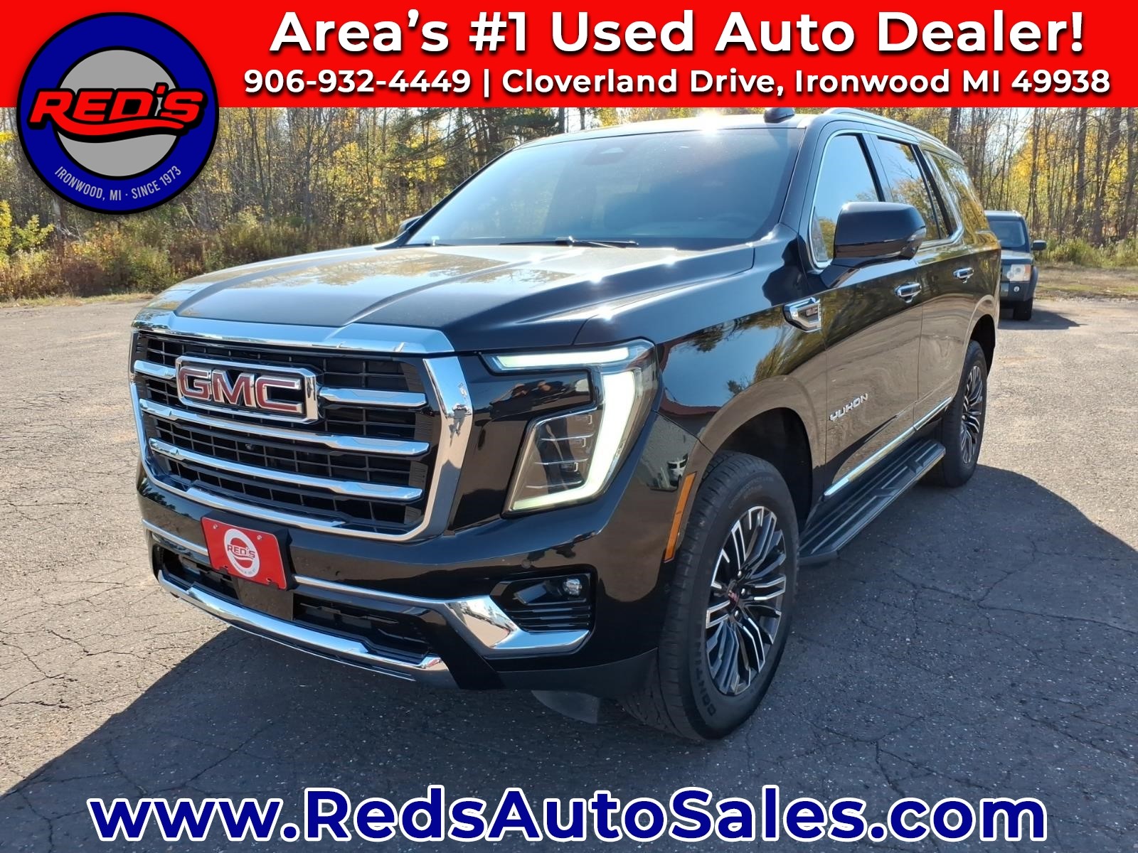 Black 2025 GMC Yukon SUV / Crossover Four-Wheel Drive Automatic