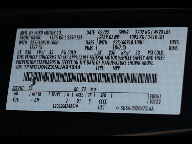 2022 Ford Escape Plug-In Hybrid Plug-In Hybrid SEL