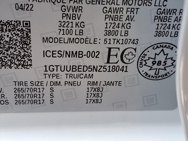 2022 GMC Sierra 1500 SLE
